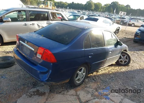 2003 Honda Civic Lx из США, поврежденный, VIN JHMES16593S001518